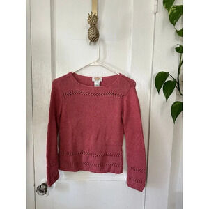 Talbot Petite Women’s pink sweater